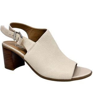 Franco Sarto Harbor Women’s Cream Leather Heel Sandals
